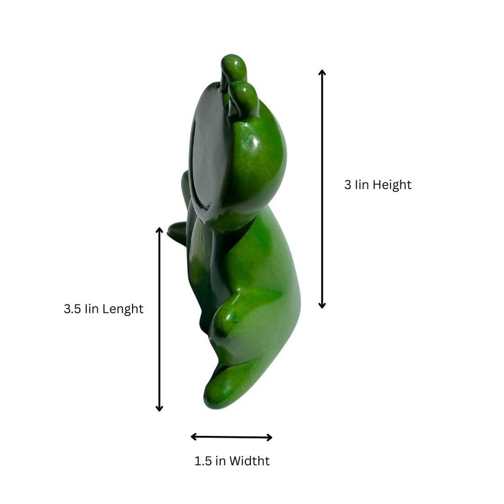 Green Frog Figurine