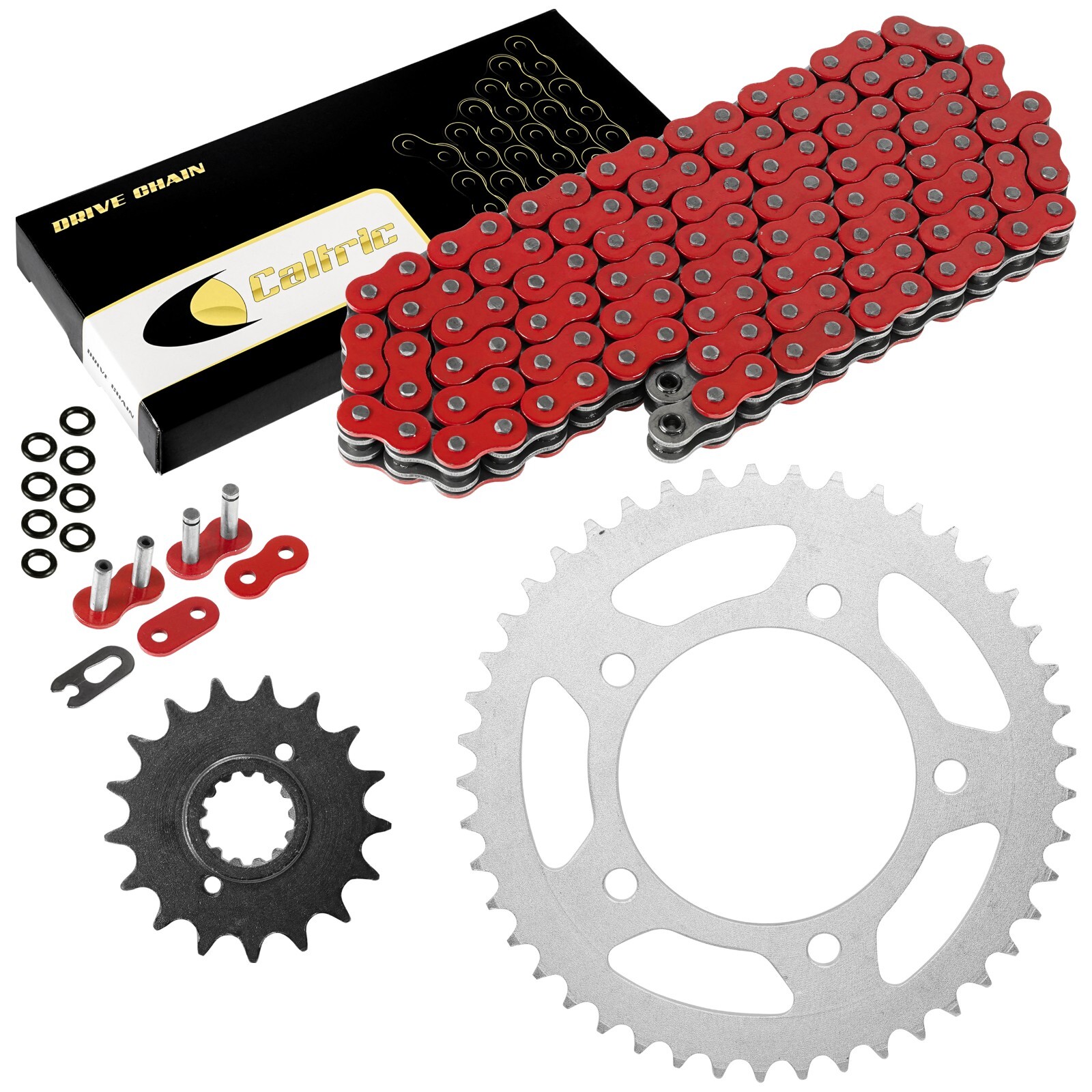 Red O-Ring Drive Chain & Sprockets Kit For Honda CBR1100XX Blackbird 1997-2007