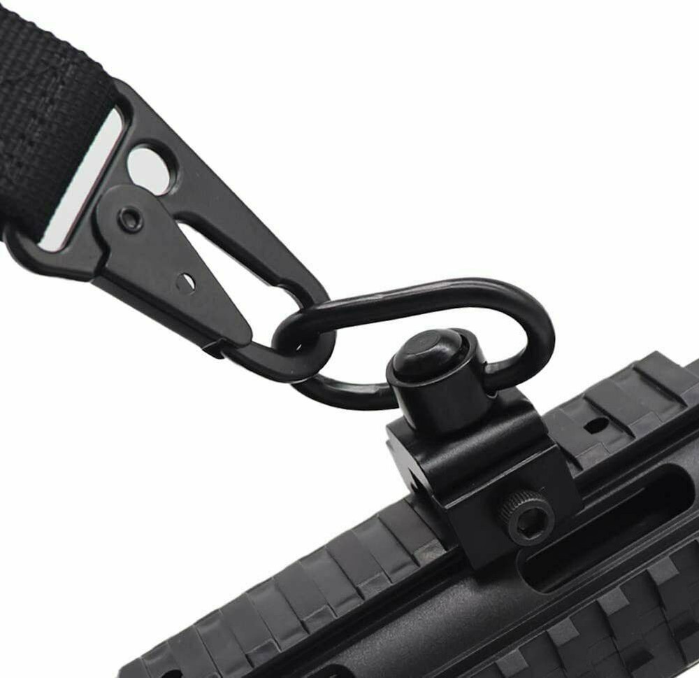 Two Point Sling Strap Rifle Gun Sling + 2pcs Push Button QD Quick Release Mount