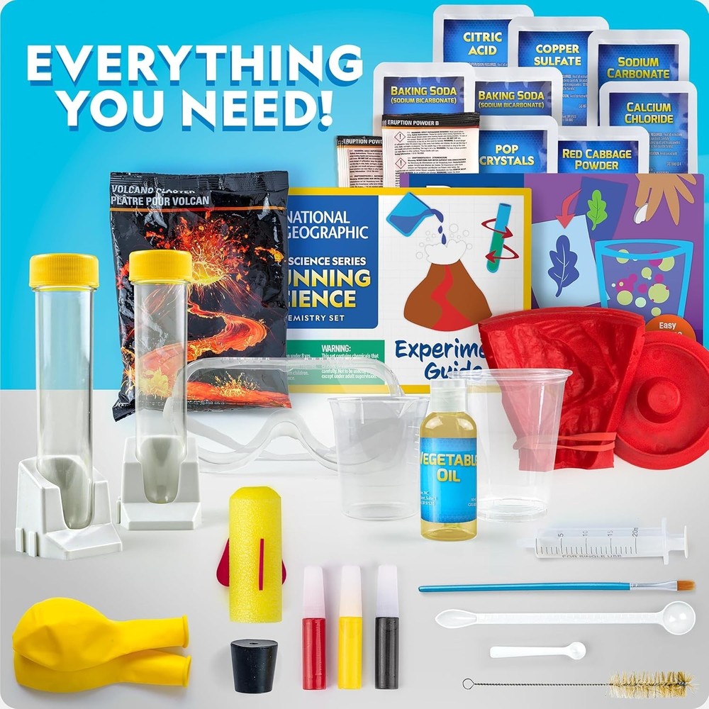 Blue Marble Stunning Chemistry Set - Mega Science Kit with 45 Easy Experiment...