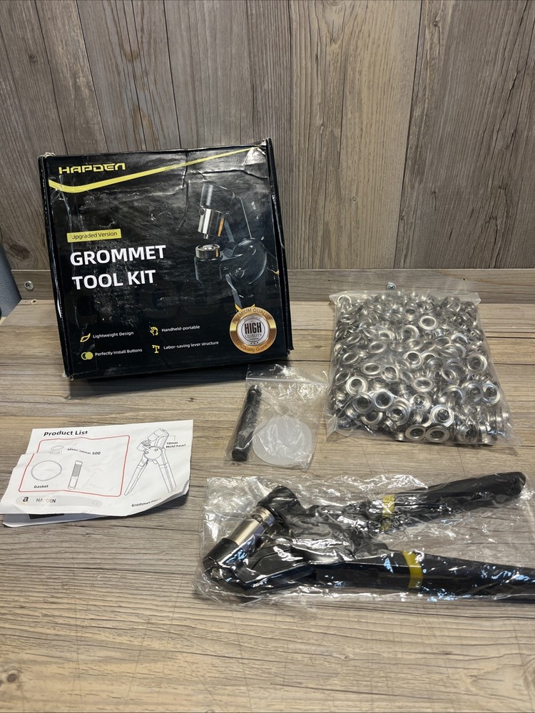 Hapden Grommet Tool Kit 10mm - Open Box