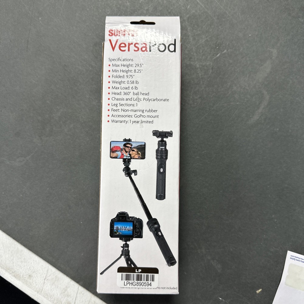 Sunpak Versapod Extendable/Tabletop/Handheld Tripod with Bluetooth Remote NEW