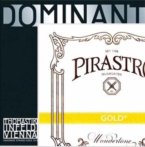 Dominant violin Strings Set 4/4 135B A,D,G with Gold Label E Ball End