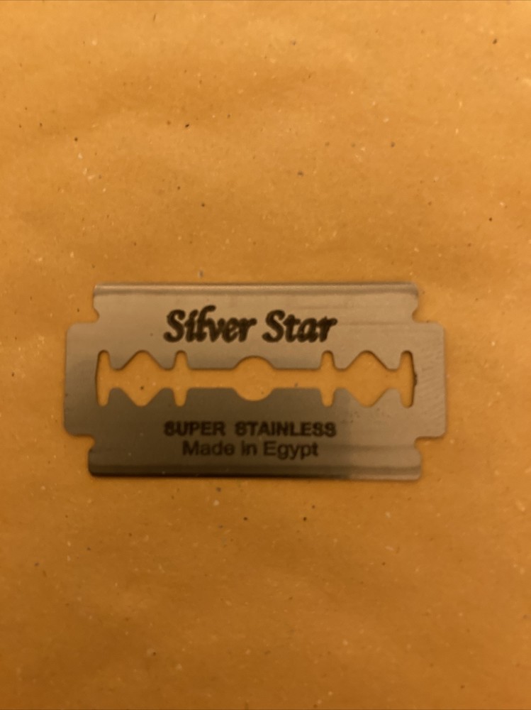 5 Double Edge Razor Blades, Silver Star Super Stainless
