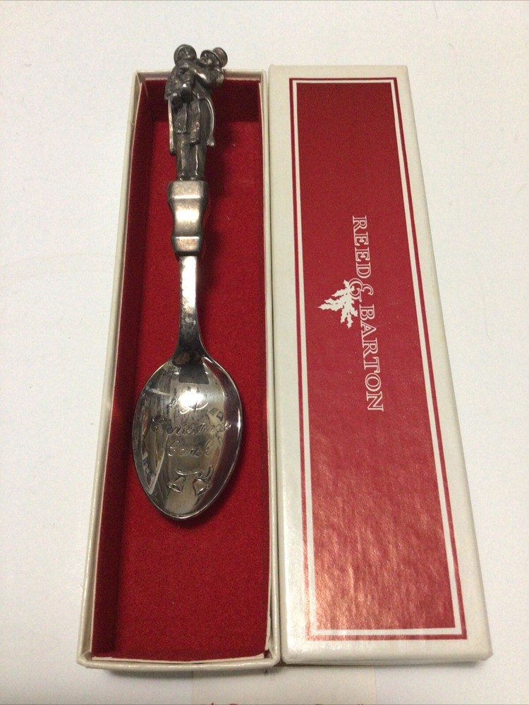 Reed and Barton silverplate 1st annual collector spoon a Christmas Carol 1989