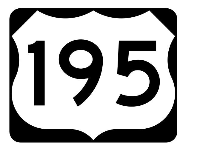 US Route 195 Sticker Decal