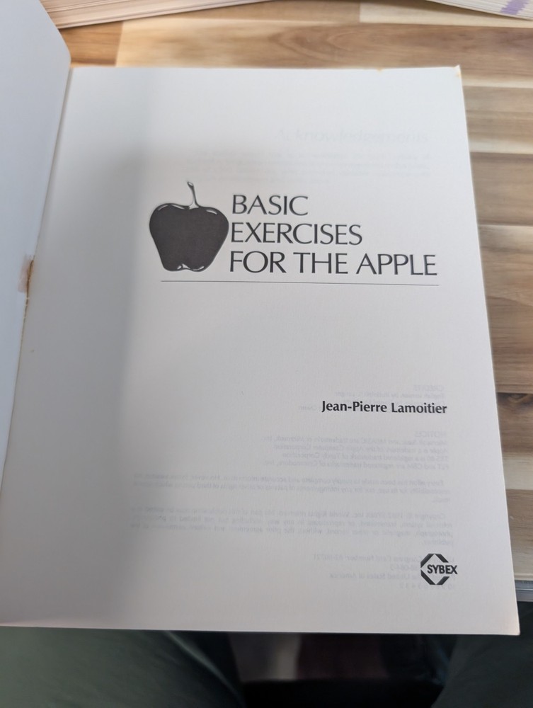 Vintage Apple II Reference Manuals Basic Exercises Apple, DOS Program, A2 Basics