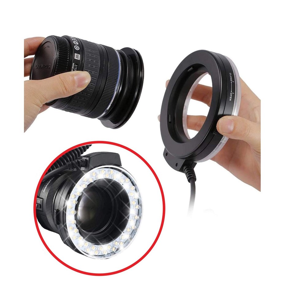 Dual Macro LED Ring Light/Flash Compatible with Nikon D7200 (Applicable for A...