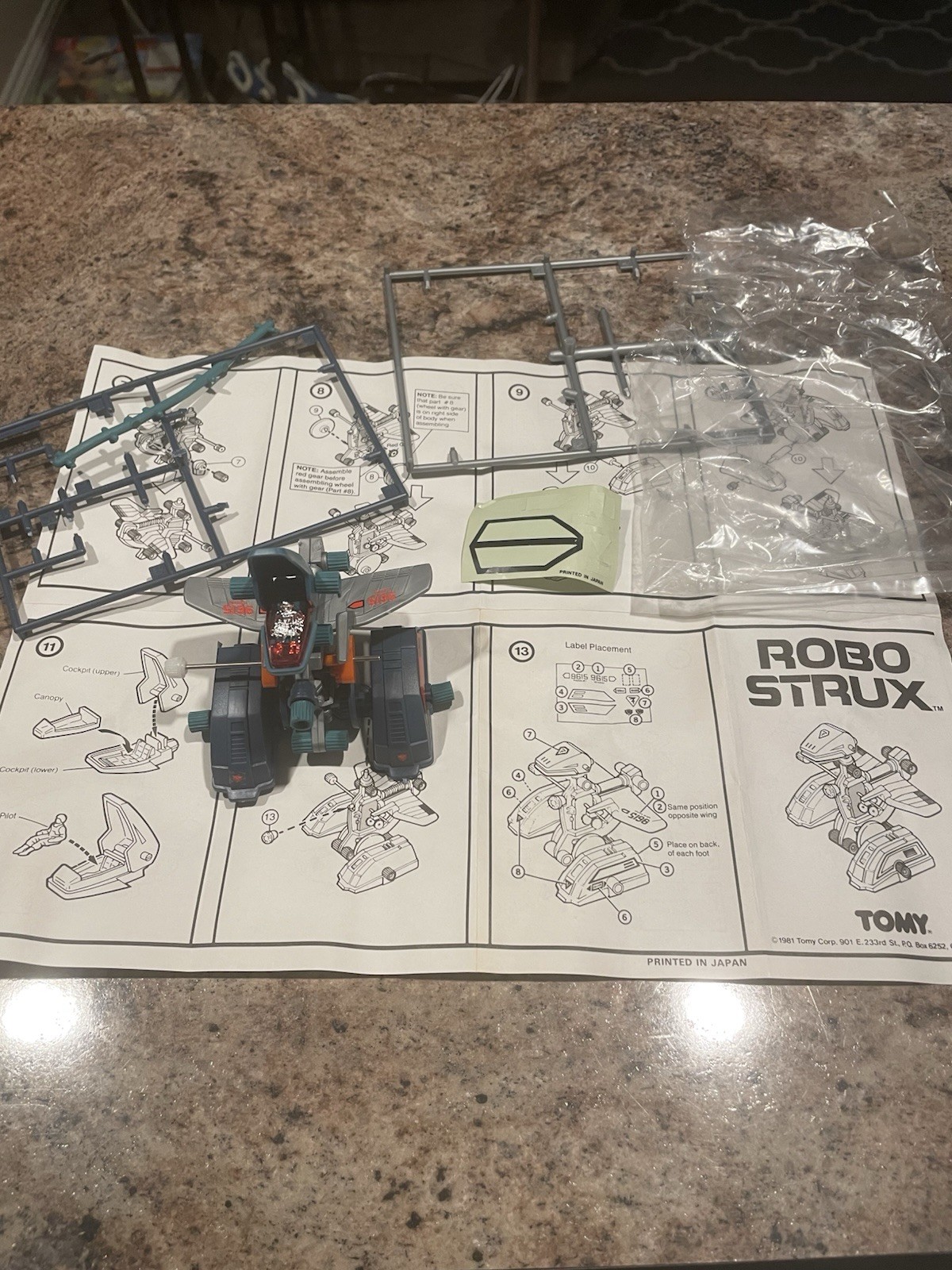 1981 ROBO STRUX by Tomy SEALED in Package Special Edition Zoids Robot Sci-Fi