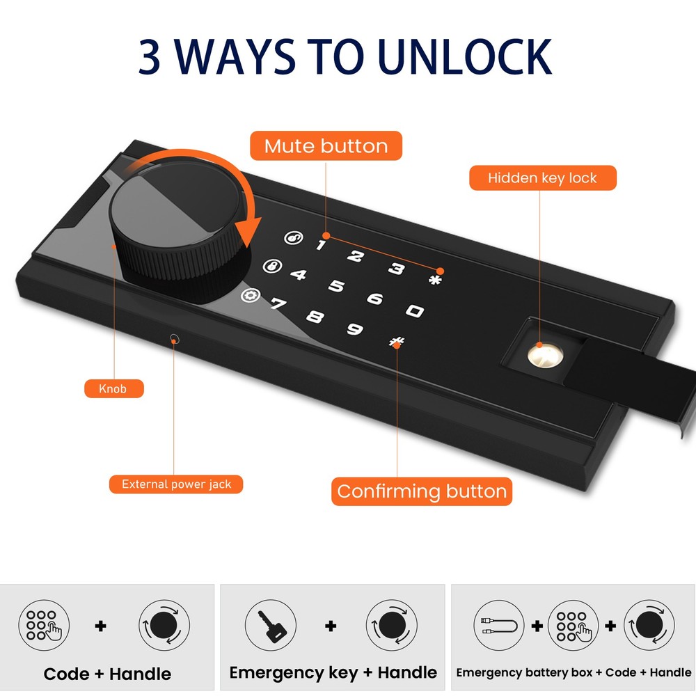 Large 6.7 CuFt Home Safe with Digital Keypad & Key Lock