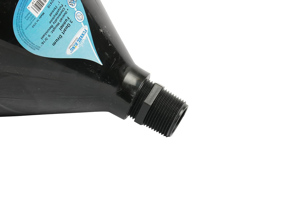 Wirthco 32410 Funnel King 1" Thread Polyethylene Drum Funnel - 3 Quart Capacity,