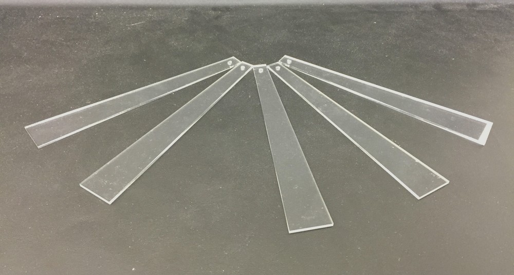 Five Clear Acrylic Earring Testers Jewellery Displays