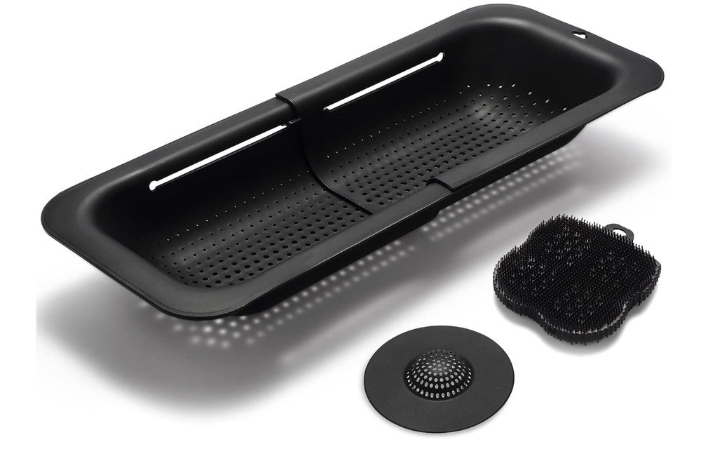 COLLAPSABLE SINK COLANDER AND STRAINER BLACK  (O20094-1