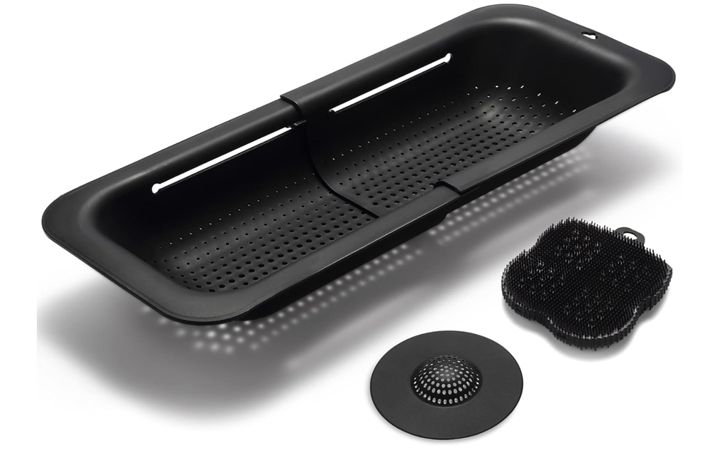 COLLAPSABLE SINK COLANDER AND STRAINER BLACK (O20094-1