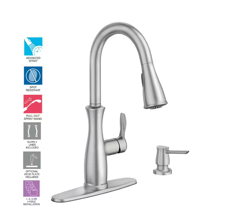 Nellis Single-Handle Pull-Down Sprayer Kitchen Faucet