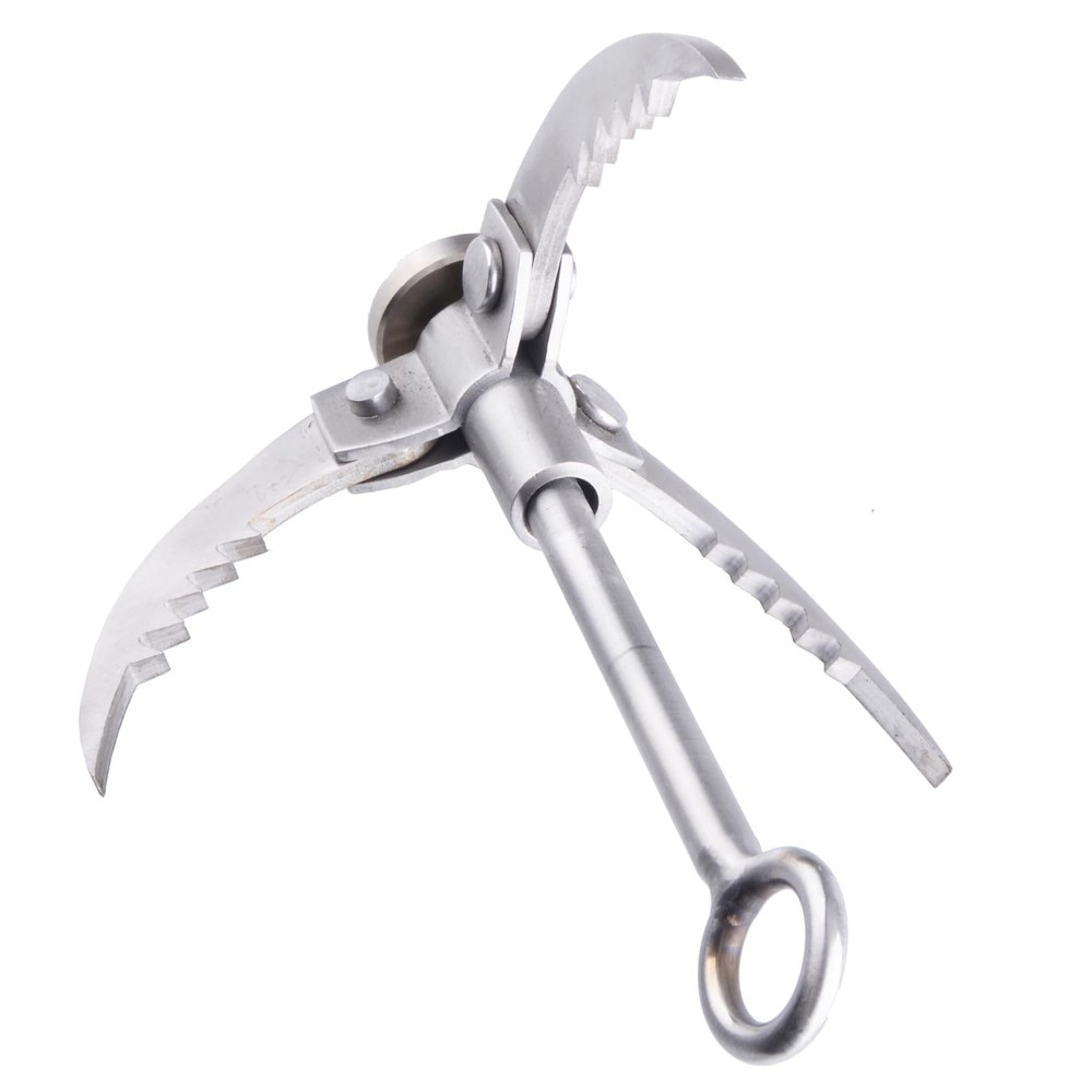 Grappling Hook Gravity Rock Climbing Hooks Folding Claws Stainless Steel Anch...