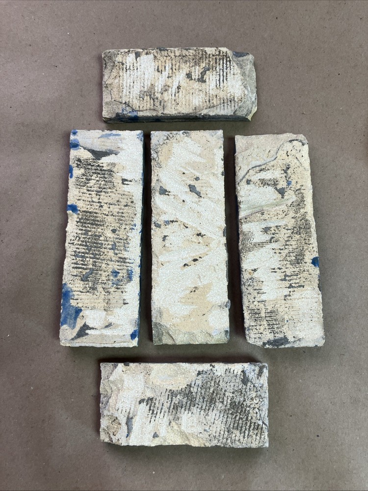 Vintage Wave Beach Ceramic Tile Architectural Salvage Over 24” Run