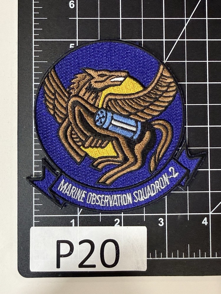Original USMC Marine Observation Squadron 2 (VMO-2) “The Angry Two” Patch