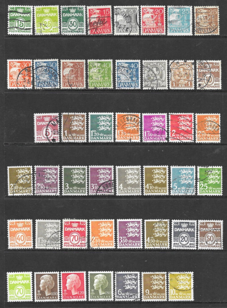 Denmark 1875-1999 Mixed Selection 157 x Values 2 x MS M/MM/Used