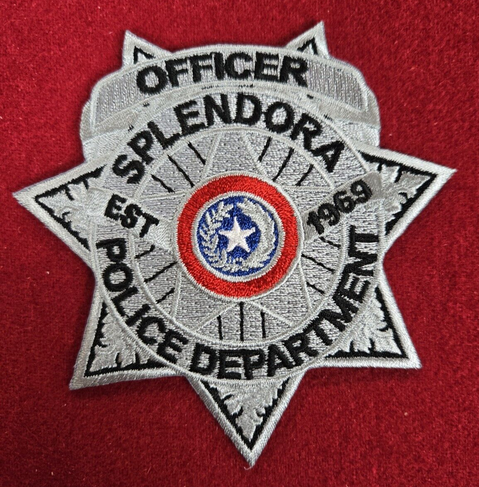 SPLENDORA TEXAS star POLICE PATCH