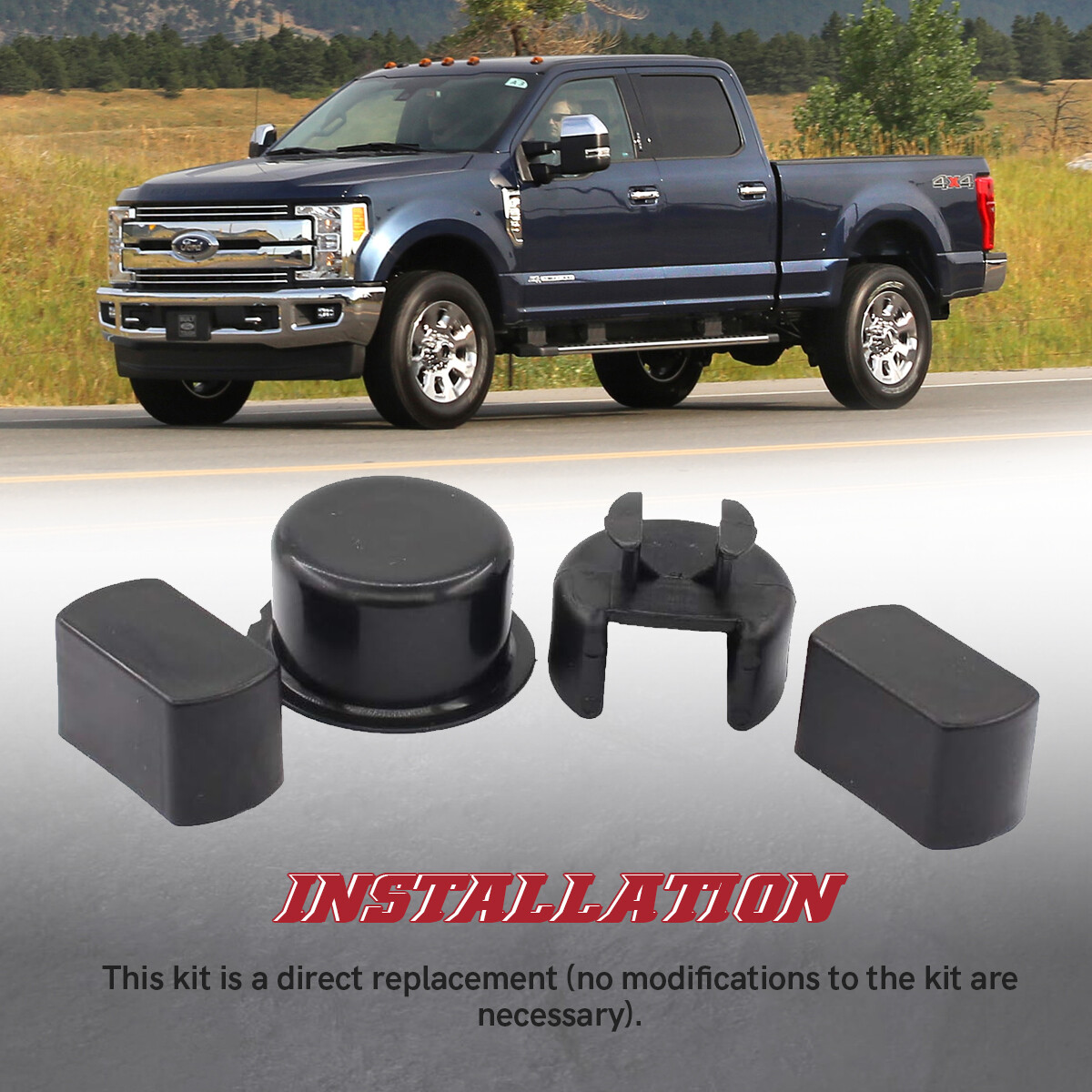Tailgate Hinge Pivot Bushing Insert Kit for Dodge Ram Ford f150 f250 f350 Trucks