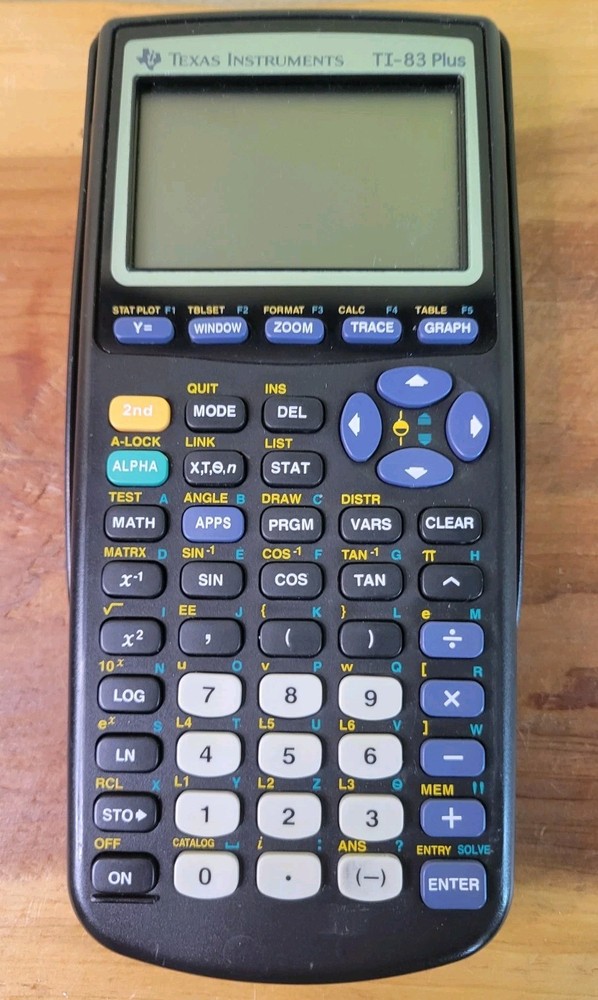 Texas Instruments TI-83 Plus Graphing Calculator Tested Working w/ Cover