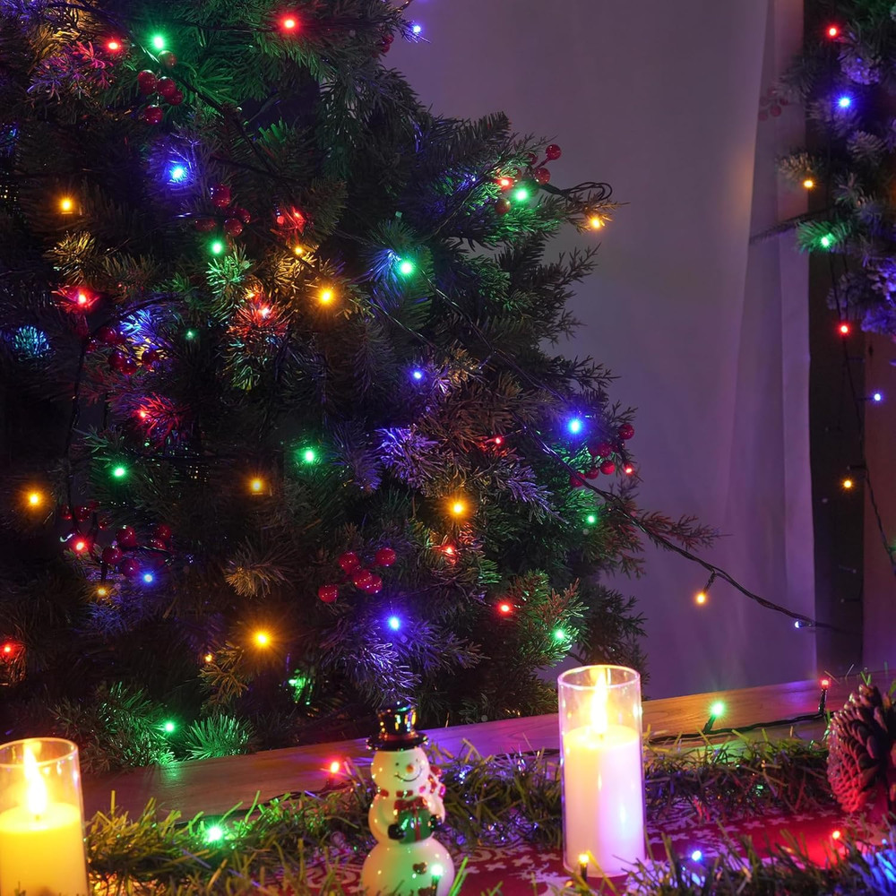 Christmas String Lights Outdoor, 196 FT 600 LED String Lights with 8 Lighting Mo