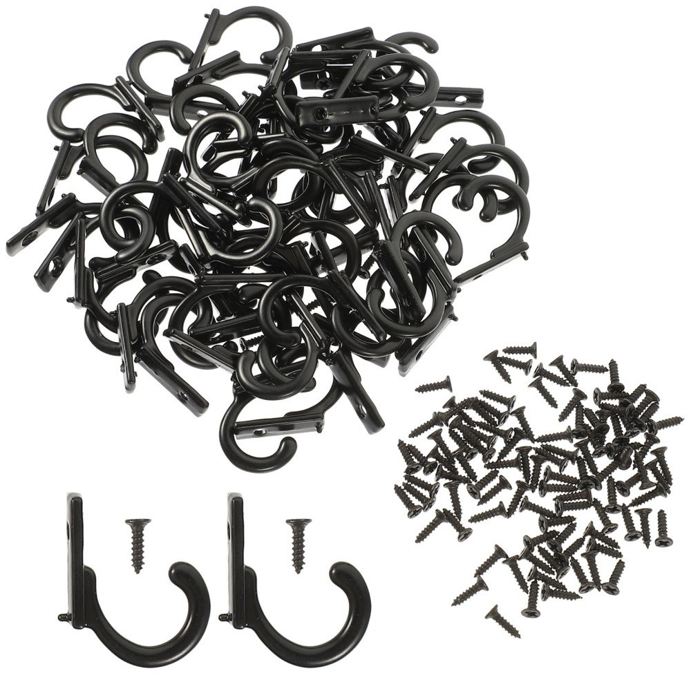 58 Pcs Rustic Coat Hooks Hanging Coffee Mug Rack Cup Hanger for Wall