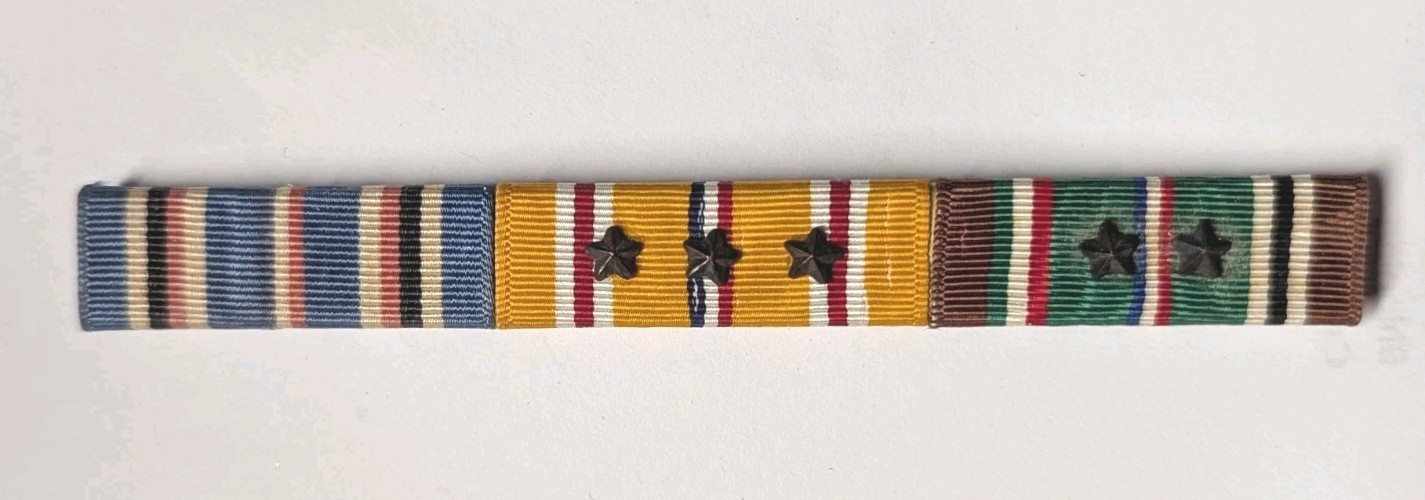 WW2 US Navy / USMC Ribbons - Am Campaign - Pacific Campaign - WW2 Victory - PB X