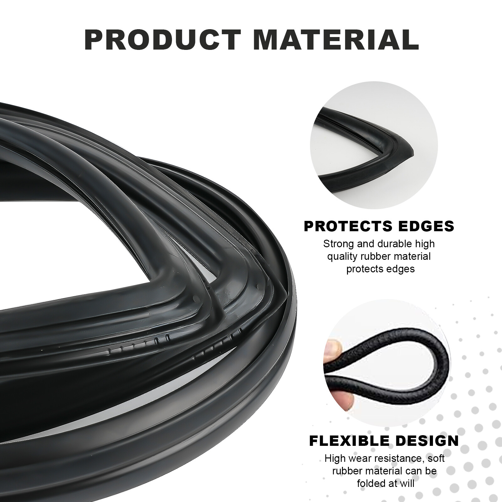 Front Windshield Rubber Seals For Toyota 1984-1988 Hilux 4-Runner LN50 Pickup