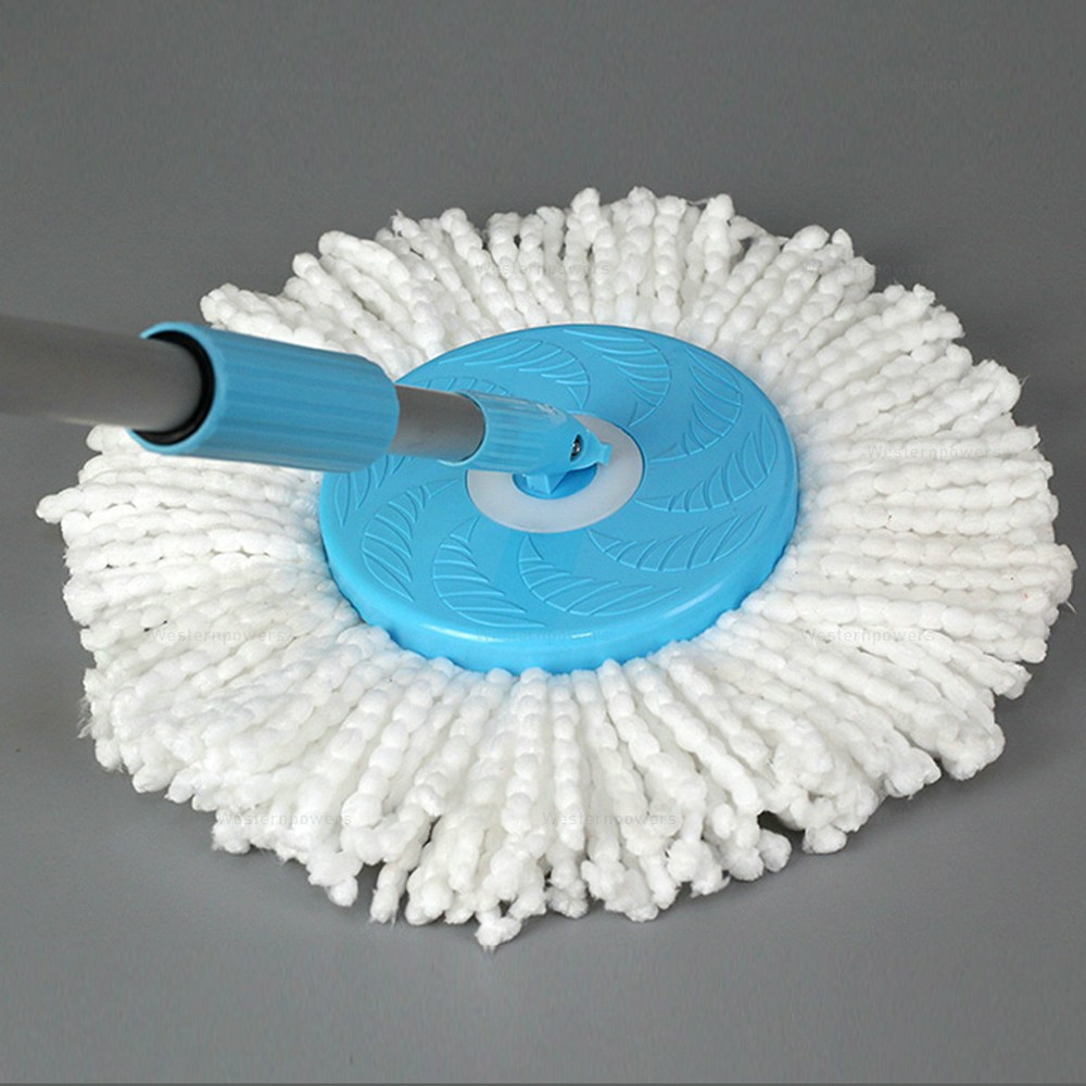 6 Pack Replacement Microfiber Mop Head Easy Cleaning Wring Refill for Spin Mop