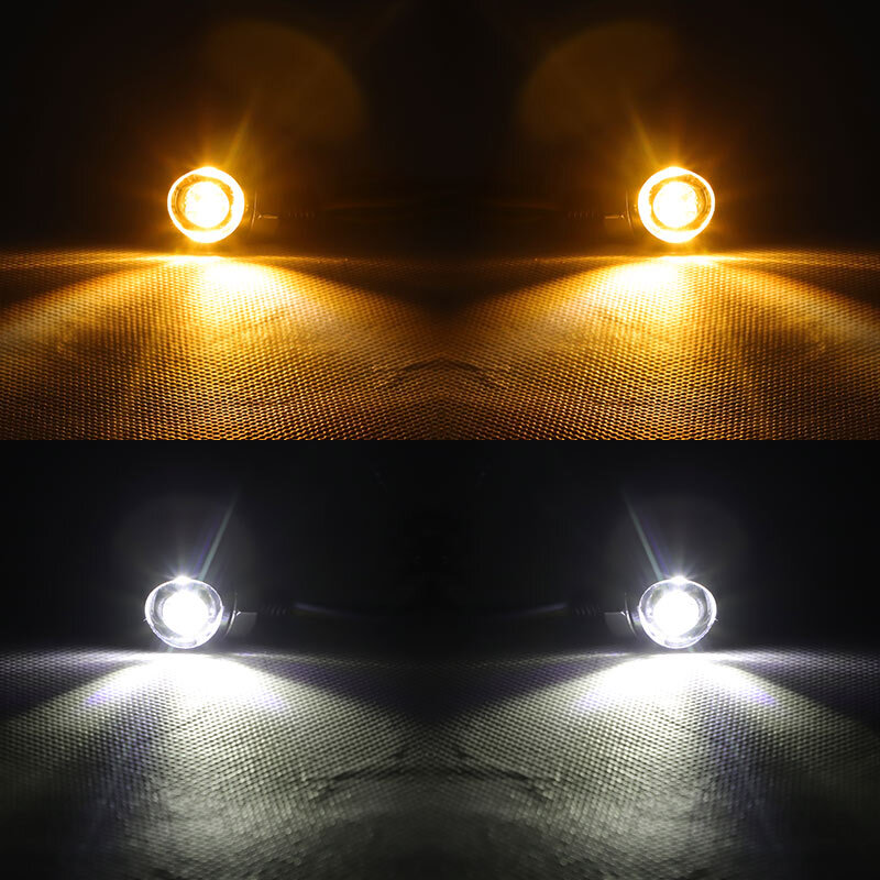 4pcs LED Mini Motorcycle Turn Signal Indicator Brake Light Running Lamp DRL 12V