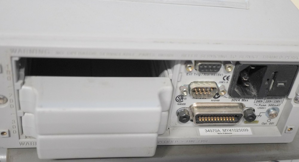 2-HP Agilent 34970A Data Acquisition / Switch Unit / NO Modules