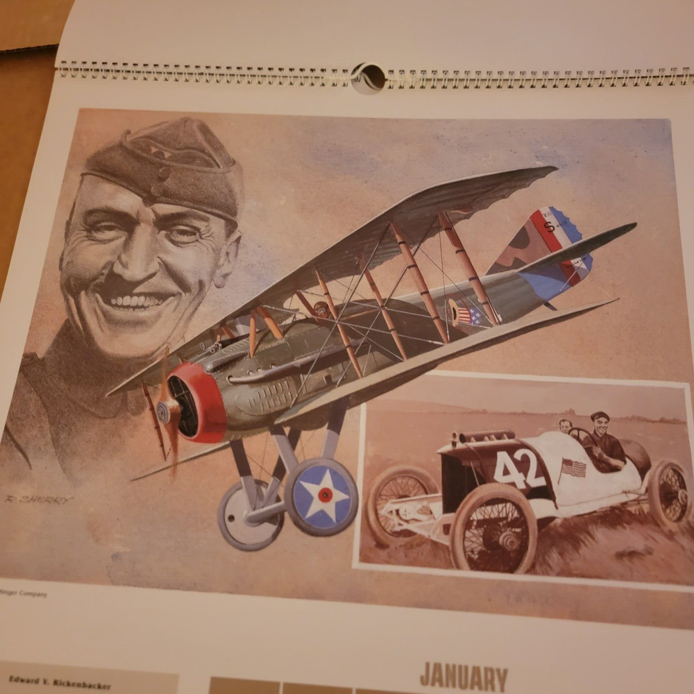 TWO (1981 & 1986) Trainer Flight Simulator by Singer Co. Annual Calendars PLUS !