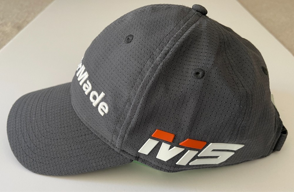 TaylorMade Official Golf Tour Hat Cap Dark Gray Adjustable Size