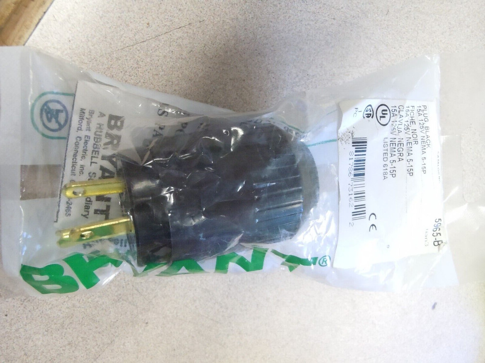 Hubbell Bryant Nema Plug 5965B