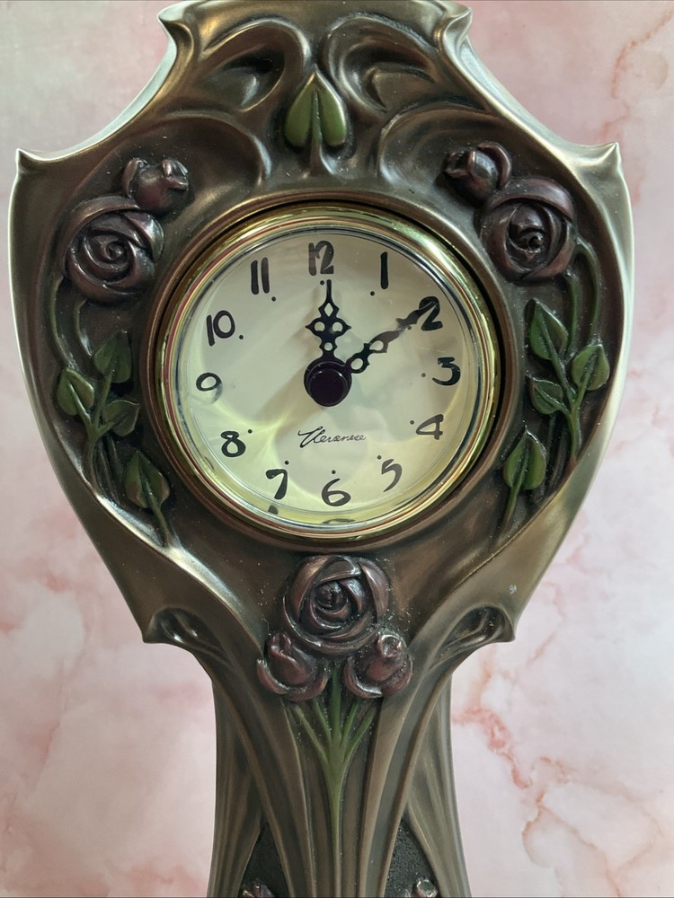 Veronese Design Bronze Clock(tested/works) EUC