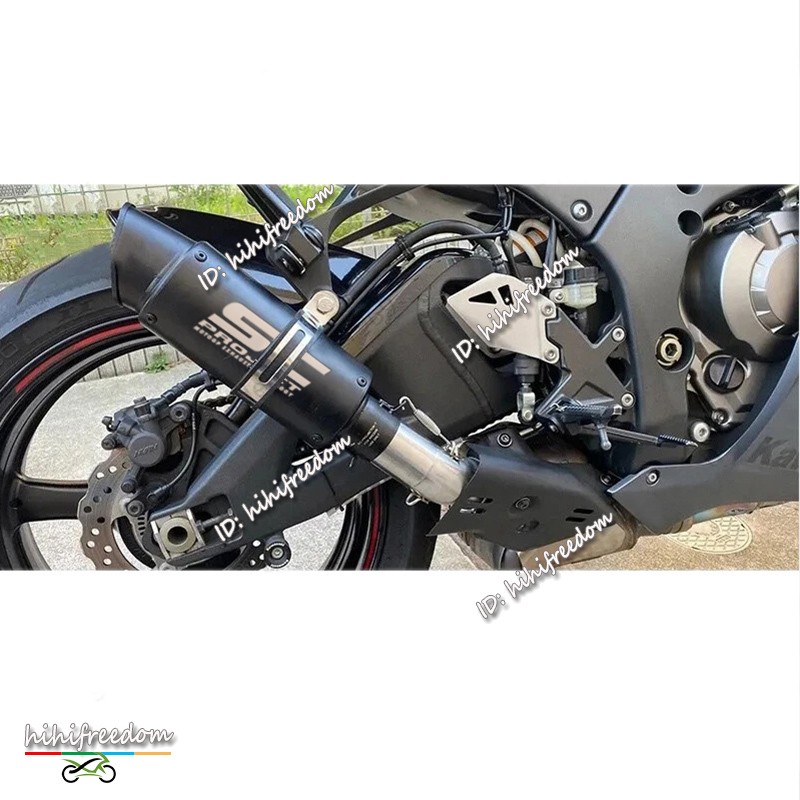 For Kawasaki Ninja ZX10R 2021-2025 Exhaust Link Pipe Slip-on 51mm Carbon Muffler