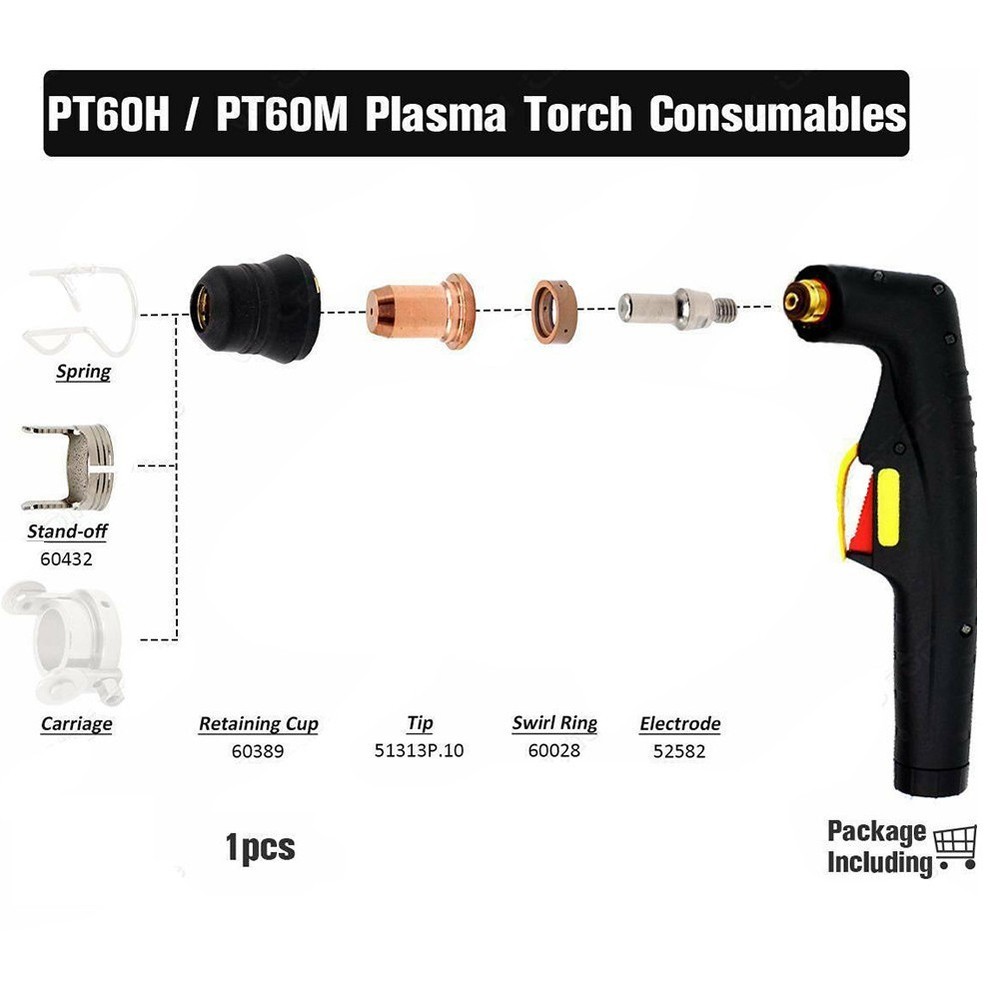 Get Precise Cuts with PC0116 Nozzle for S45 PS45 S25 Plasma Cutter Torch