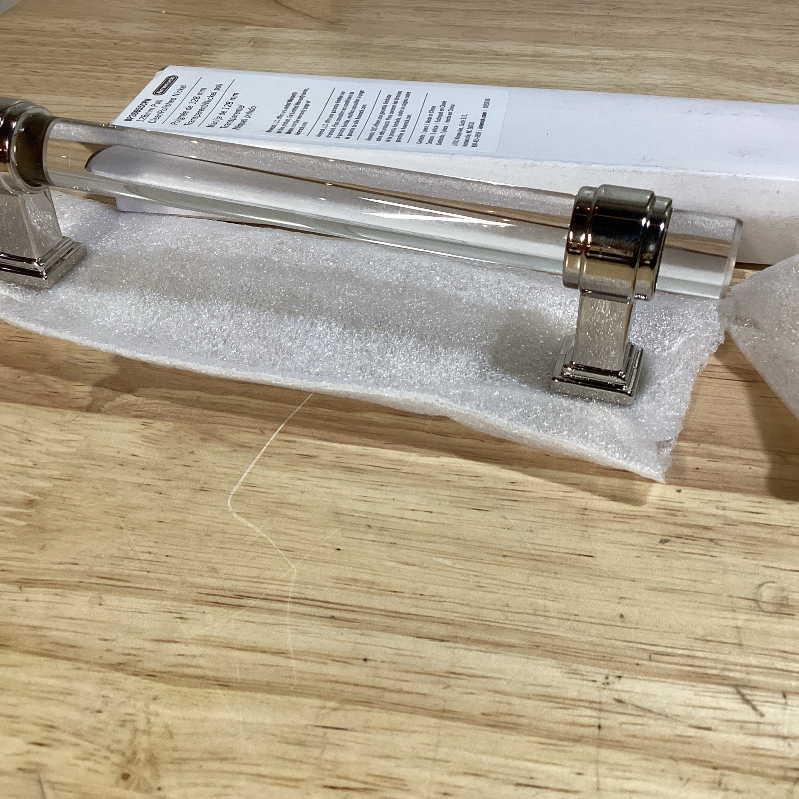 Amerock BP36655CPN Glacio 5-1/16" Center to Center Bar Cabinet Pull - Nickel