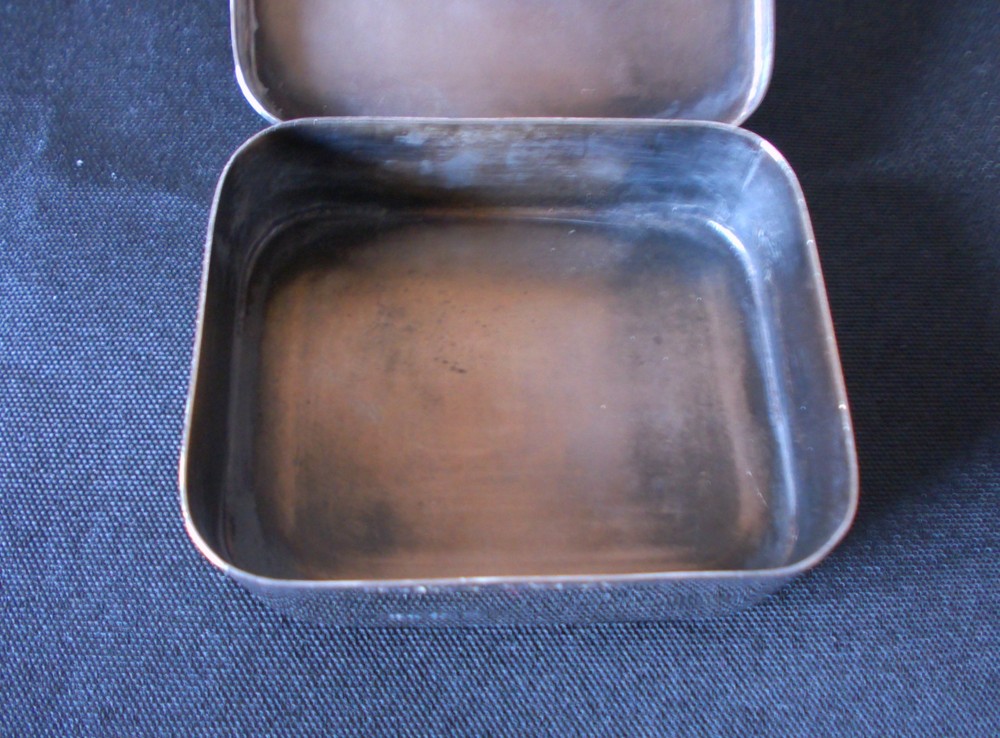 Solid Silver Rare Snuff Box With Match Strike Hallmark Date 1907 By Cohen & Char