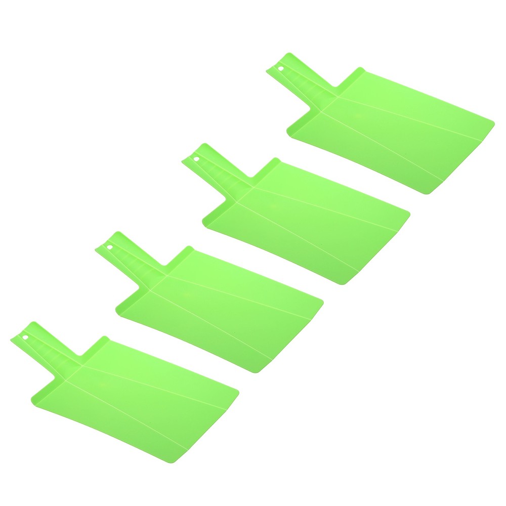 4 Pcs Foldable Cutting Board, 15" x 8.5" Plastic Folding Cutting Board, Green