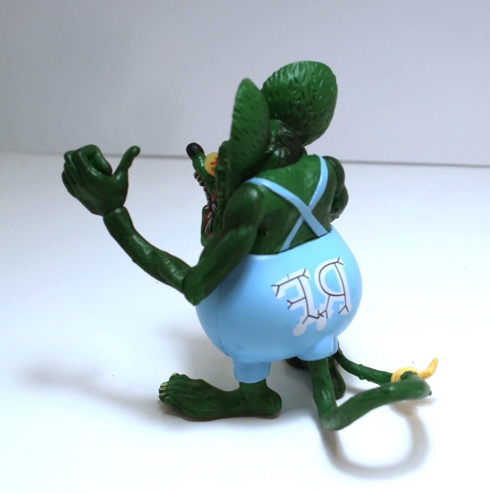 Hard to find Rat Fink " Big Daddy" ED Roth PVC BLUE color! Adult collectible