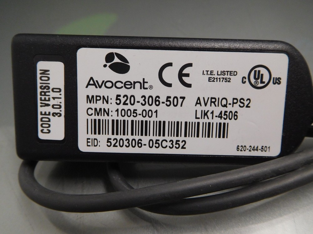 Avocent AVRIQ-PS2 520-306-507 PS2 KVM Server Interface Cable Adapter Module