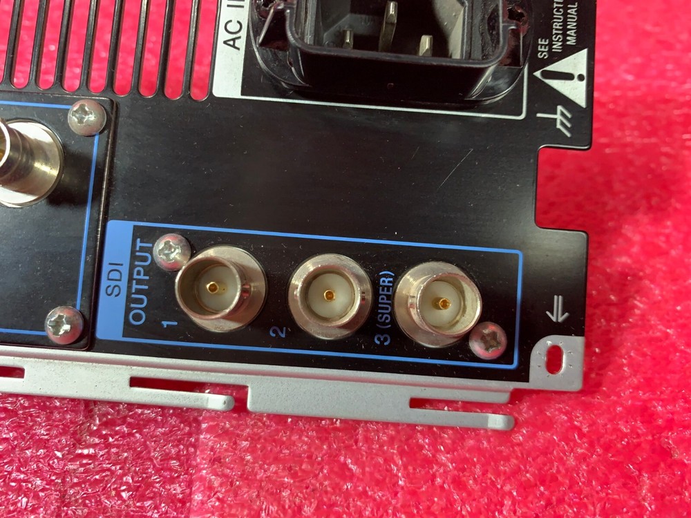 Sony HDW-1800 HDCAM Studio Editing Recorder Rear panel connections socket