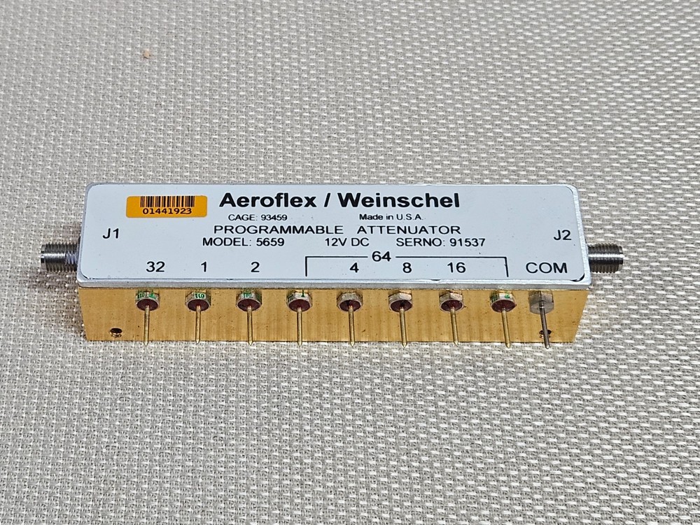 Aeroflex/Weinschel Programmable Attenuator Model 5659 (3200-1) 12VDC
