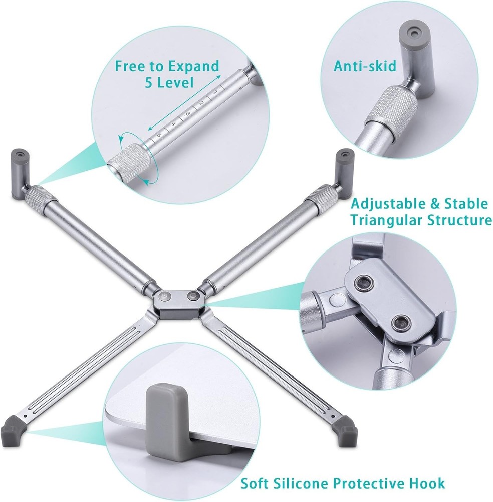 Portable Adjustable Laptop Stand for MacBook Pro – Ergonomic & Compact Design
