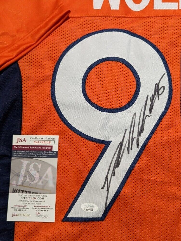 DENVER BRONCOS DERRICK WOLFE AUTOGRAPHED SIGNED JERSEY JSA COA