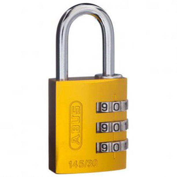 ABUS Combination Padlocks - Resettable 30mm x1 High quality - YELLOW