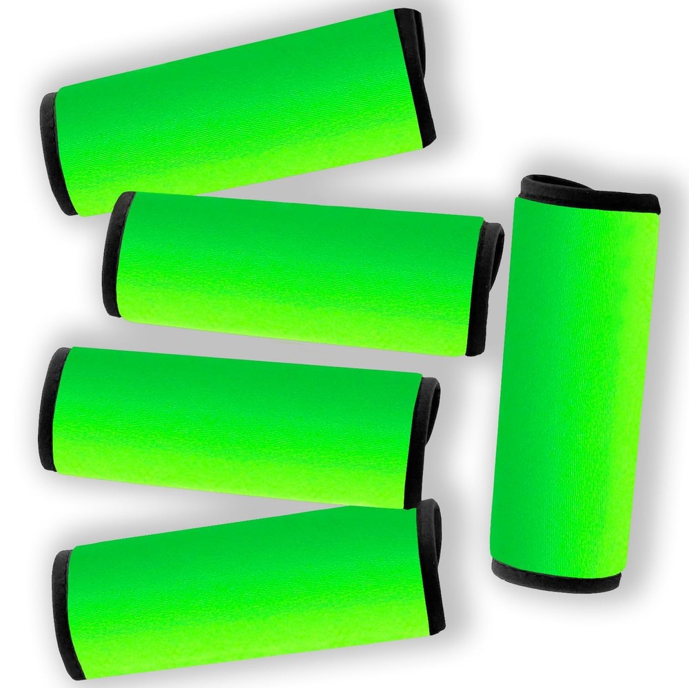 Gowraps Luggage Handle Wrap- Suitcase Tags One_Size, Fluorescent Green